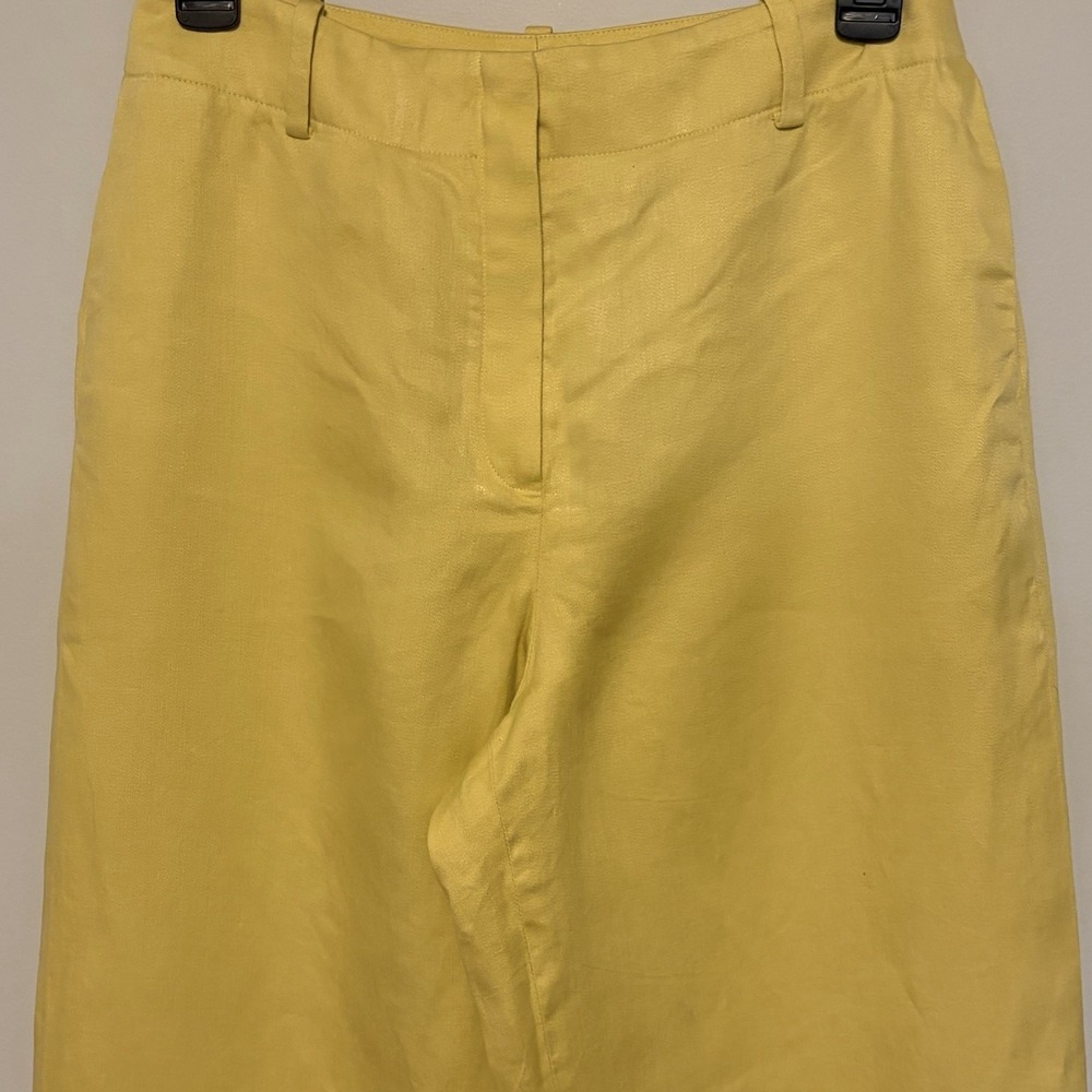 Hermès Paris Linen Trousers Yellow pockets Made in France‎ Size 38 EU - Picture 11 of 13